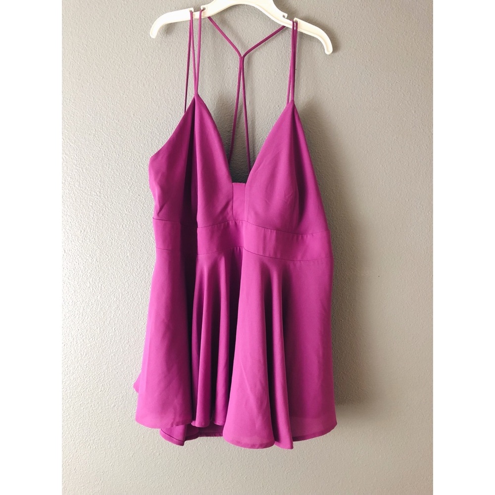 Fun Bright Pink Strappy Blouse